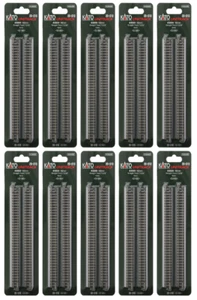 Kato N Scale 20-010 Unitrack Prosty tor (4 szt.) 186mm 7 5/16" S186 Zestaw 10 szt. - Zdjęcie 1 z 2