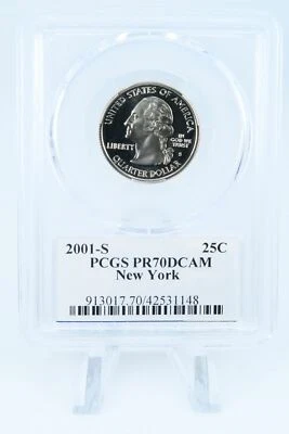 2001-S PCGS PR70DCAM New York State Quarter Proof 25C - Image 1 of 2
