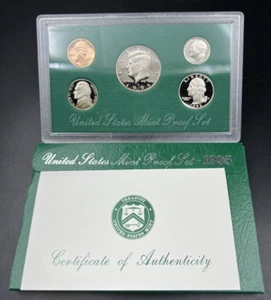 1995 S US Mint GEM Proof Set 5 Coin Clad Complete OGP - Picture 1 of 4