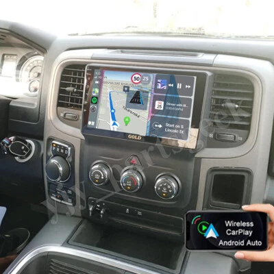 For 2019 2020 2021 2022 2023 2024 Ram 1500 Classic CarPlay Radio Android GPS RDS - Image 1 of 4