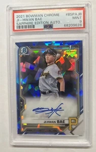 2021 Bowman Chrome Ji-Hwan Bae 1st Sapphire Auto PSA 9 - Picture 1 of 2