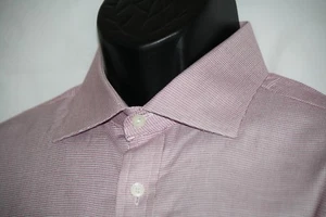 Charles Tyrwhitt 17 35 shirt Bird's Eye long sleeve cotton shirt  - Picture 1 of 7