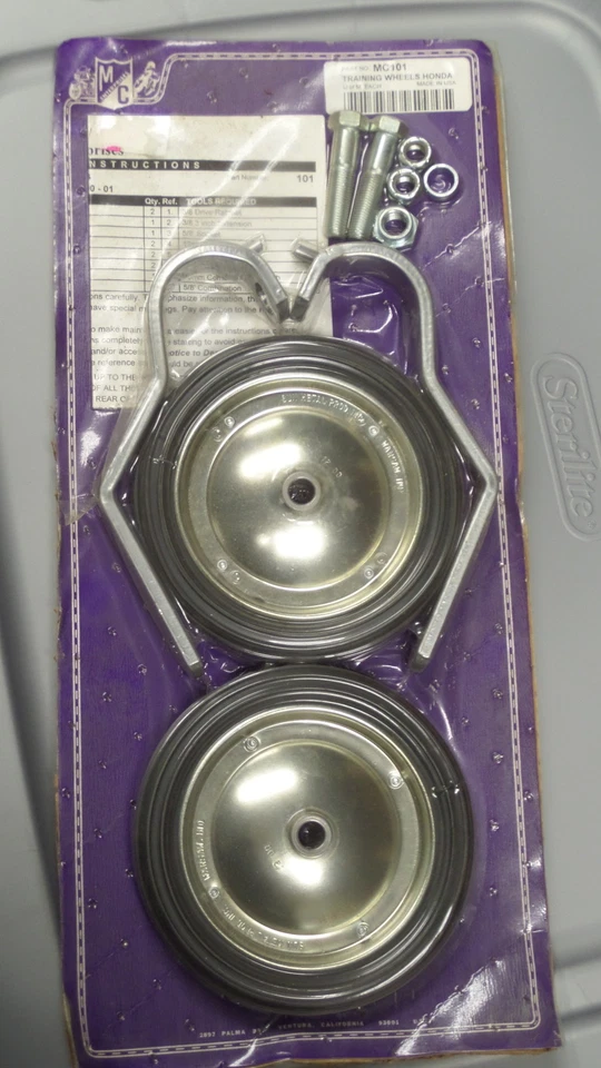 Ruedas de entrenamiento con herrajes NOS MC Enterprises Honda XR50R CRF50 MC101 Foto 1 de 3