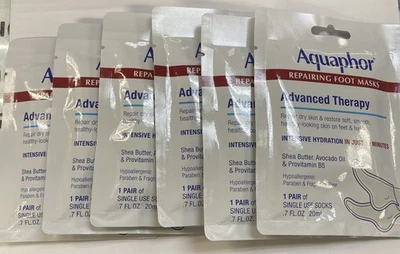 Aquaphor Advanced Therapy Repairing Foot Mask Intensive Hydration - 6/Pair - Image 1 of 2