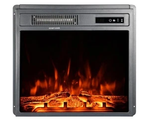 18 inch Electric Fireplace Insert Heater w/ Remote Control 1500W - Picture 1 of 8