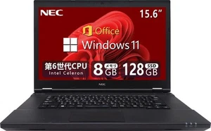 NEC Laptop 15.6" Win11 Pro Office 2019 Celeron 8GB RAM 128GB SSD WiFi Japan JP - Picture 1 of 8