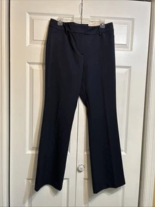 NWT Ann Taylor Pants Curvy Through Hip & Thigh Boot Leg Trousers Blue Size 10 - Picture 1 of 13