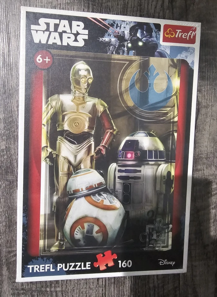 Star Wars Jigsaw Puzzle R2D2 C3PO BB8 Droids Trefl 160 Pieces New - image 1 of 2