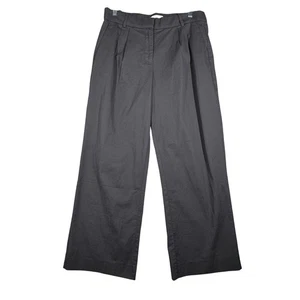 Abercrombie & Fitch Wide Leg Women 6 28" Pleated Career Casual Gray Neutral - Picture 1 of 11