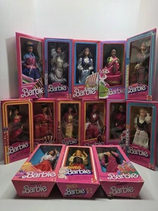 Lote de 14 muñecas Mattel colección Barbie muñecas del mundo años 80 vintage nuevas en caja - Imagen 1 de 24