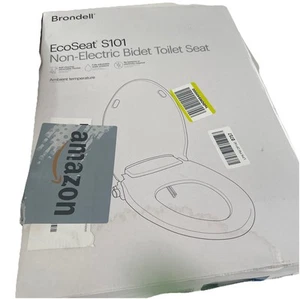Brondell S101 Toilet Seat - Elongated White. New/Damaged Box. - Picture 1 of 10