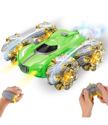 Remote Control Car 10-in-1 Functions 2.4GHz Stunt Car Double-Sided 360° Rolling - Image 1 of 4