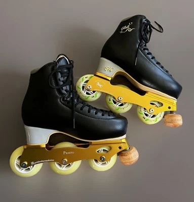 NEW!!! GH Glide LT Presto Inline Off Ice Artistic Figure Skates _Size 3 - Image 1 of 4