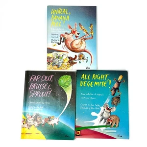 Far Out Brussel Sprout Unreal Banana Peel All Right Vegemite 3 Peter Viska Books - Picture 1 of 14