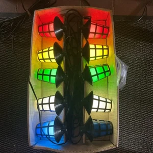 Vintage Coronet 10 Outdoor Lantern Lights- SEE DESCRIPTION- Weatherproof- XMAS - Picture 1 of 9