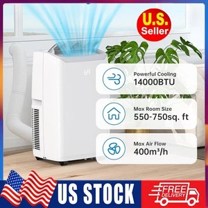 14000BTU Portable Air Conditioner Remote Control Cooling Up to 750 Sq.Ft AC Unit - Picture 1 of 10