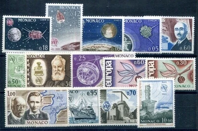 MONACO 1965 798-811 ** MNH FLAWLESS YEAR SET COMPLETE (00053 - Image 1 of 2