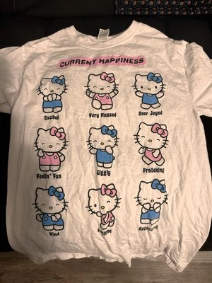 Hello Kitty Youth Small Current Happiness Cotton T Shirt - Image 1 of 2