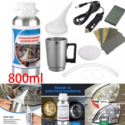 Juego de tratamiento profesional de faros 800 g para automóvil / vaporización / reparación / vaporizador - Imagen 1 de 4