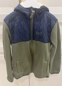 Jack Wolfskin C Nanuk 200 Full zip Kids Fleece Hooded Jacket Size 10 - Picture 1 of 8