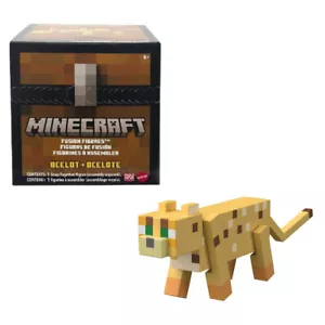 *RARE* Minecraft Fusion Figures Ocelot 8" Figure Snap Swap Build Mojang - Foto 1 di 7