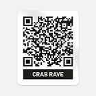 | Scan Me | Crab Rave Qr Code Sticker Vinyl Car Bumper