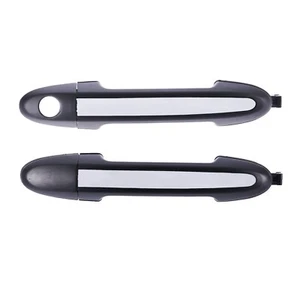 2pc Front Left & Right Outer Door Handle Chrome For Hyundai Santa Fe CM 2005 -12 - Picture 1 of 4