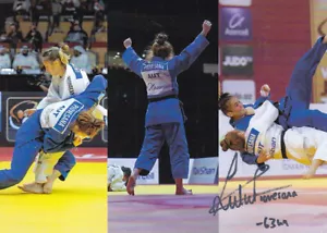 Lubjana PIOVESANA - Österreich, Gold Jun.-EM 2018 Judo, Original-Autogramm! - Bild 1 von 1