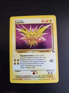 Zapdos 15/62 1999 Pokemon Pokemon olografico base pokemon - Foto 1 di 2
