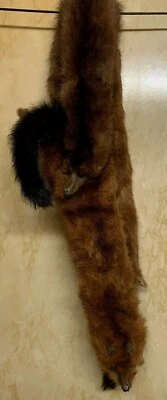 Estola de piel de visón vintage de 2 Foto 1 de 4