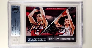 2013 Panini Family Business Dual Auto Rick Barry / Brent Barry HOF Autograph BGS - Picture 1 of 2