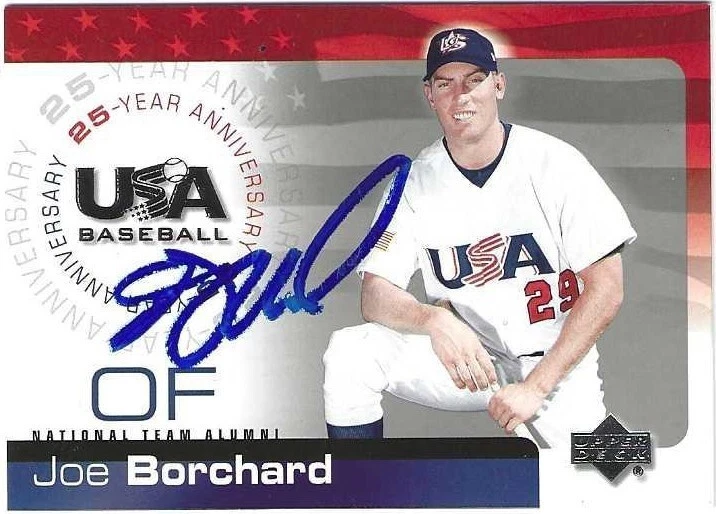 Autograph Signed 2004 Upper Deck USA-21 Joe Borchard Chicago White Sox - Image 1 of 1