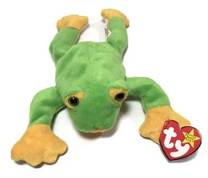 Ty Beanie Baby ‘Smoochy’ The Frog (Retired 1997) Tag Errors Rare Collectible - Picture 1 of 8