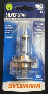 Sylvania SilverStar 9003 Headlight Bulb, Halogen Lamp, also fits H4, NEW, SEALED - Picture 1 of 2