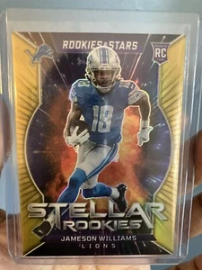 2022 Panini Rookies & Stars Stellar Rookies GOLD Jameson Williams 09/10 Jersey # - Picture 1 of 3