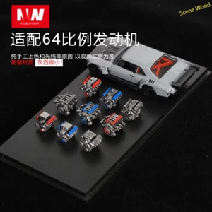 1:64 Diorama Engine Model Set Garage Workshop Repair Scene Model Accessory Prop - Picture 1 of 28