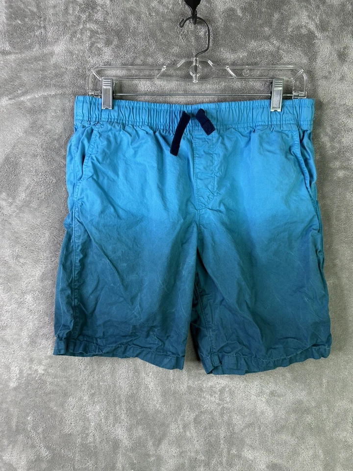 Lands' End Shorts Boy's Extra Large 14H-16H Husky 8" Inseam Two Toned Blue - Image 1 of 4