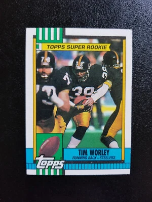 1990 Topps #175 Tim Worley   Pittsburgh Steelers Super Rookie  - Image 1 of 2