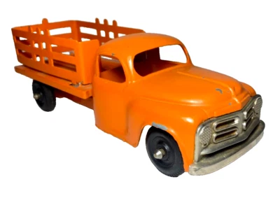 Hubley Orange Kiddie Toy No. 458/460 Farm Stake Truck - Image 1 of 4