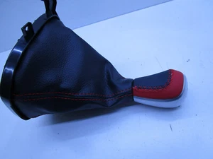 RED LEATHER MANUAL GEAR KNOB & BOOT COVER FOR VE SV6 UTE HOLDEN COMMODORE NEW - Picture 1 of 11