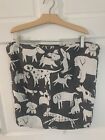 Raymour & Flanigan Daine Throw Pillow Cover in Doggie Graphite x 1