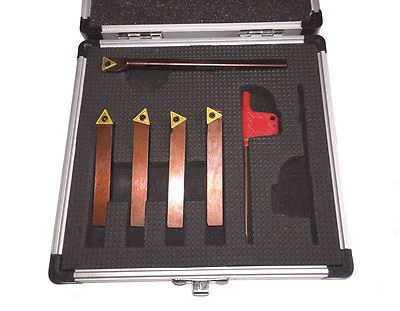 6mm INDEXABLE LATHE TURNING BORING TOOL SET 5PC SET TURNING AND BORING TCMT - Image 1 of 3