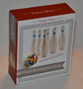 New! Sealed! Holiday Collection - Mini Desktop Bowling - Rubberband Ball - Picture 1 of 2