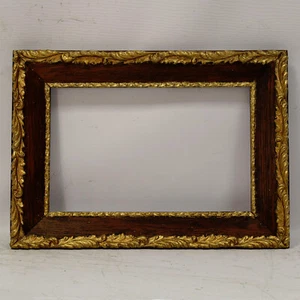Circa 1930-1950 Antica cornice in legno condizioni originali Interne: 38 x 24 cm - Foto 1 di 8