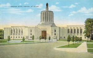 Postcard Oregon State Capitol at Salem OR - Picture 1 of 2