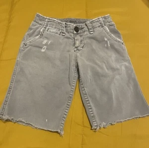 True Religion Boys Denim Shorts Cut Off Size 7 - Picture 1 of 3