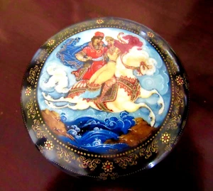 Russland Keramik Spieluhr 1990 nummeriert Sammlerstück "Irgendwann kommt mein Prinz" - Bild 1 von 7