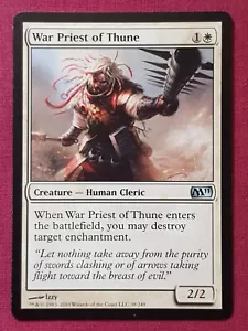 Magic The Gathering 2011 CORE SET M11 WAR PRIEST OF THUNE white card MTG - Picture 1 of 2