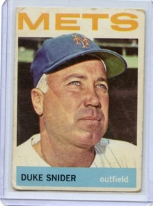 1964 Topps Duke Snider New York Mets #155 ⭐️💥🎯  G/G+ - Picture 1 of 2