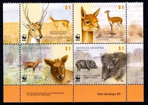Argentina 2002 WWF - Fauna Completo Como Nuevo MNH Conjunto Bloque SC 2192 - Imagen 1 de 1